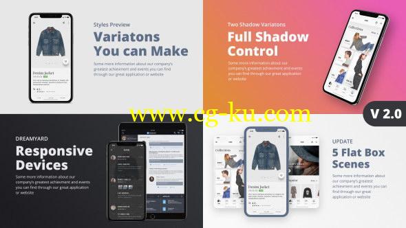 AE模板：三维iPhoneX手机APP界面宣传介绍 TheX – App Presentation Kit的图片1