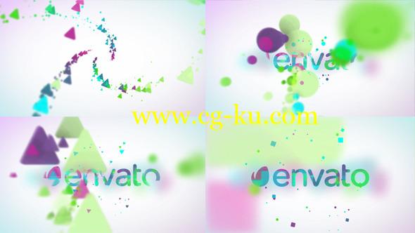 AE模板：漂亮粒子LOGO标志展示片头 Minimal Particles Logo的图片1