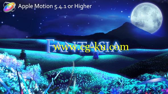 Apple Motion模板：梦幻儿童卡通相册图片展示 Fantasia的图片1