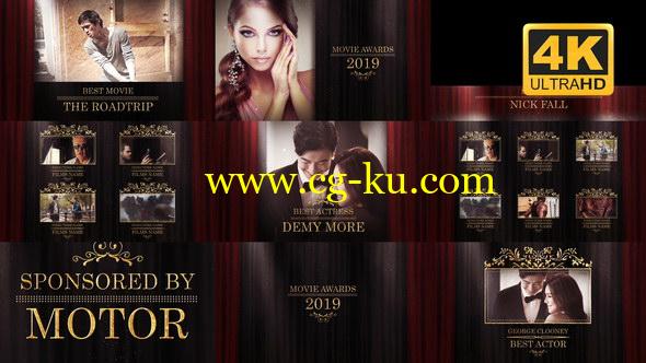 AE模板-红色幕布公司企业年会活动人物介绍颁奖典礼片头 Awards Presentation Pack的图片1