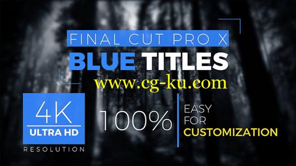 FCPX插件-25种实用独特文字标题动画 FCPX Titles 4k的图片1