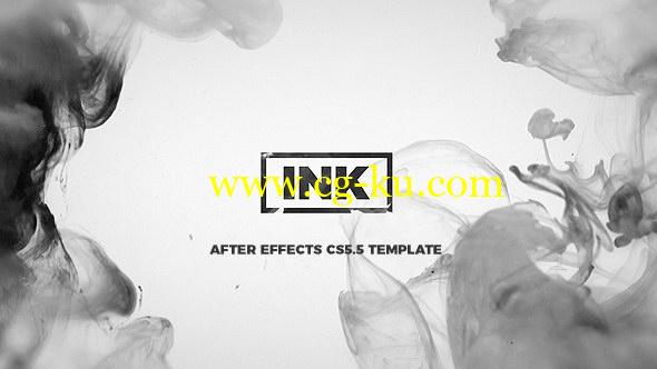 AE模板：中国风水墨文字标题幻灯片效果展示 INK Titles Slideshow的图片1