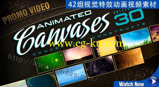 42组视觉特效动画视频素材 DJ Animated Canvases 30: Conceptual Constructs的图片1