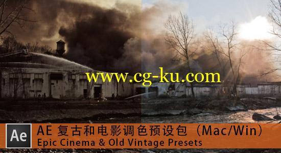 AE 复古和电影调色预设包（Mac/Win）Epic Cinema & Old Vintage Presets的图片1