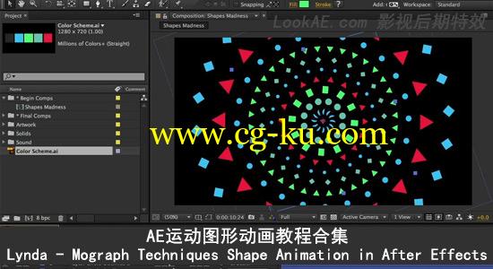 AE运动图形动画教程合集 Lynda – Mograph Techniques Shape Animation的图片1