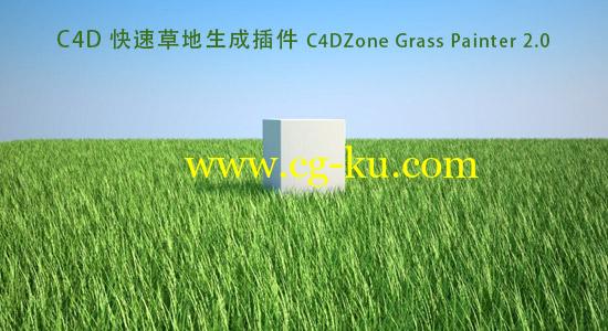 C4D 快速草地生成插件 C4DZone Grass Painter 2.0的图片1