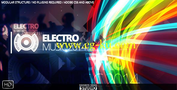 AE模板-绚丽时尚音乐节栏目包装 VideoHive Future Music Fest的图片1