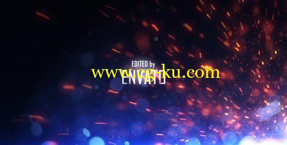 AE模版-飞溅的火星粒子标题文字展示 VideoHive Action Sparks的图片1