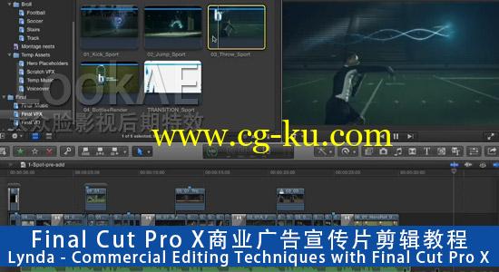 Final Cut Pro X商业广告宣传片剪辑教程Lynda – Commercial Editing Techniques with Final Cut Pro X的图片1