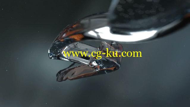 视频教程C4D与Realflow制作3D水花流体LOGO演绎的图片1