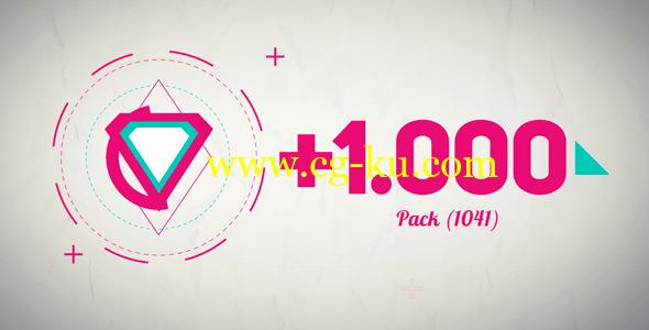 AE模版：1000+组基础MG动画图形元素包 Basic Shape Animation Pack的图片1