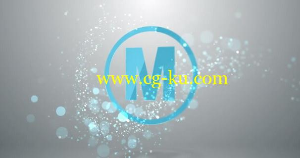AE模版：漂亮粒子划过LOGO片头展示 Quick Particle Logo的图片1