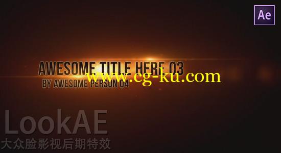 AE模板：震撼史诗问题标题片头 Epic Titles – 4K分辨率的图片1