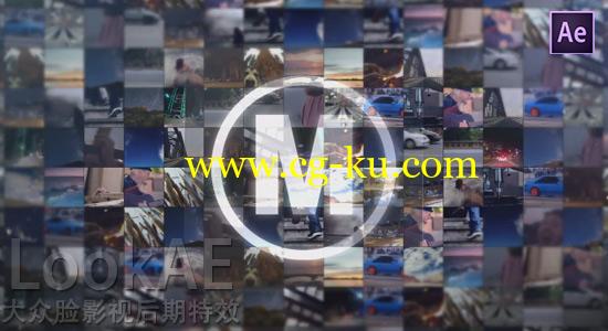 AE模板：多画面视频墙效果片头 Video Wall Intro的图片1