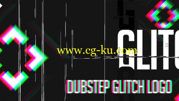 AE模板：信号干扰抖动破损LOGO标志片头 Dubstep Glitch Logo的图片1