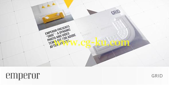 AE模版：动态网格图文展示效果  Grid 3030184的图片1