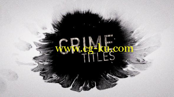 AE模版：中国风水墨散开标题文字切换展示 Crime Titles的图片1