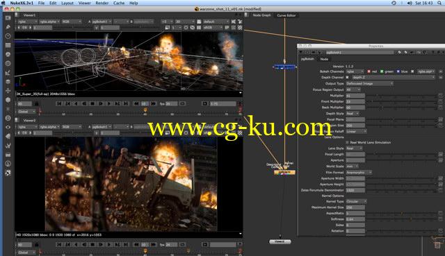 Nuke插件：景深焦点优化特效插件Peregrine Labs Bokeh 1.4.2 for Nuke 7， 8 ，9.0 WIN/MAC/LINUX的图片1