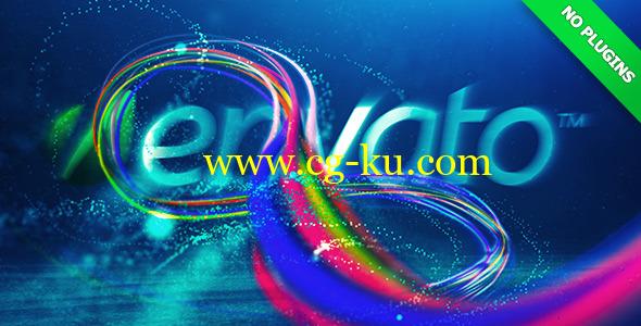 AE模版 水下粒子线条LOGO片头展示  Underwater Logo Reveal的图片1