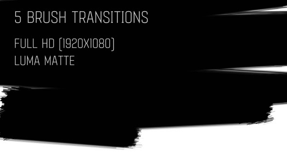 视频素材：5组颜料笔刷动态转场素材 Brush Transitions Pack1的图片1