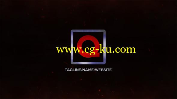 AE模版：火星粒子LOGO燃烧片头 Flame Logo的图片1