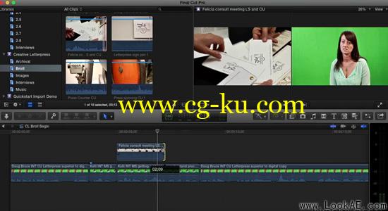 FCPX教程：基础入门讲解视频教程 Lynda – Getting Started with Final Cut Pro 10.2.x的图片1