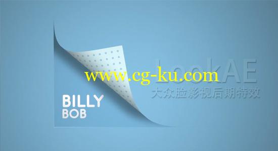 AE模板：简洁有趣纸张倒角折叠揭开文字标题展示 Motion Array Fun Titles的图片1