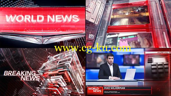 AE模板：新闻广播电视栏目包装全套 Broadcast Graphic Package – 01的图片1