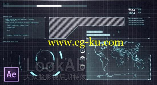 AE教程：HUD高科技UI信息界面制作 Creating an Awesome Futuristic HUD Tutorial的图片1
