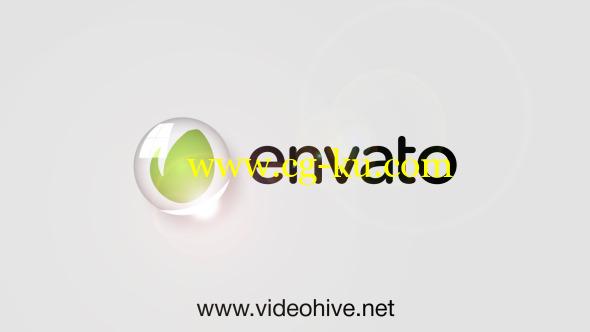 AE模板：玻璃水晶球滚动 LOGO 展示片头 Logo on Glass Ball的图片1