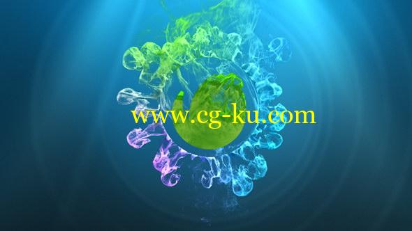 AE模板：流体水墨烟雾粒子汇聚 LOGO 标志片头效果 Beauty Particles World的图片1