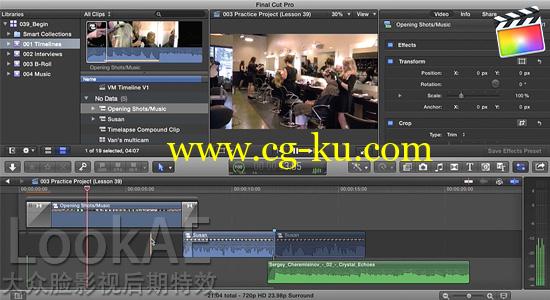 FCPX教程：数字音频音效制作编辑训练教程 Intro to Effective Digital Sound Design in Final Cut Pro X的图片1