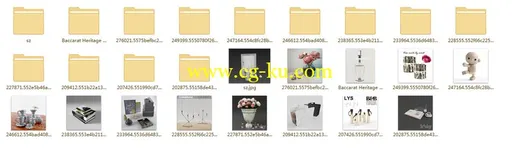9个高精度时尚的装饰品模型集合的图片1