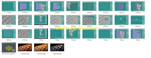 软包3D模型，欧美软包合集，单体模型，含材质贴图，送教程的图片2