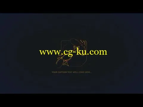 6组电流轮廓描边的logo特效AE源文件的图片1