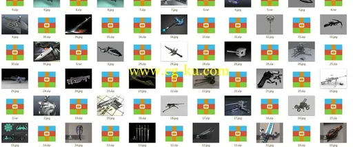 36个武器道具模型集合的图片1