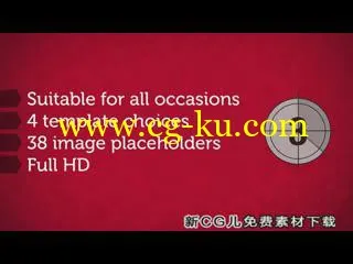 AE CS5,温馨动人的精美墙壁组合相框AE模板,含音频的图片1