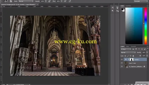 在 Photoshop 中的室内场景重建技术的图片1