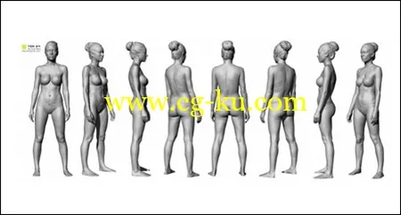 3D Scan Store Shaded Female 07 Pose 9的图片1