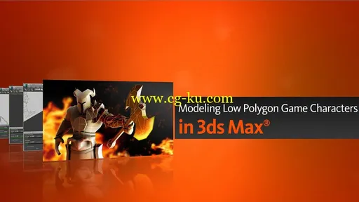 建模低多边形游戏人物在 3ds Max + 项目文件的图片1