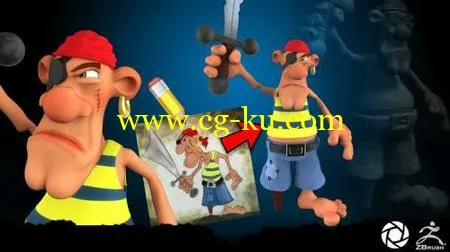 Learn ZBrush and Keyshot Model Your Own Pirate Character的图片1