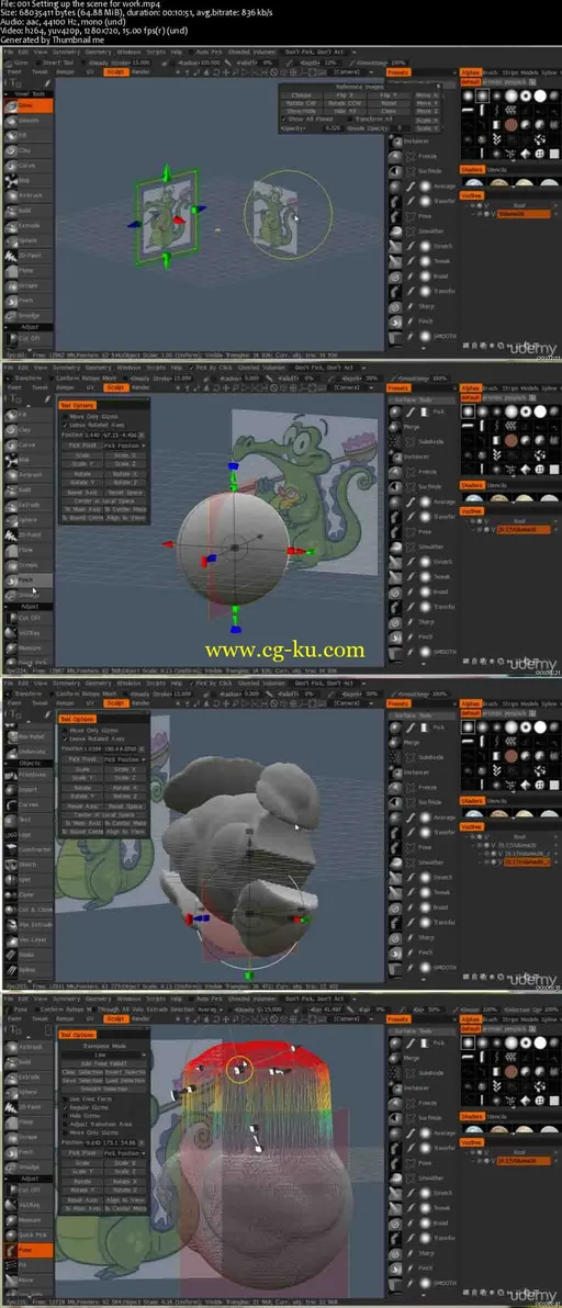 3d Coat Sculpture Modelling, Retopo , UVs and Paint的图片1