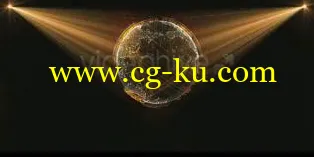 AE CS5版本,科技地球光线投射全息图像AE模板的图片1