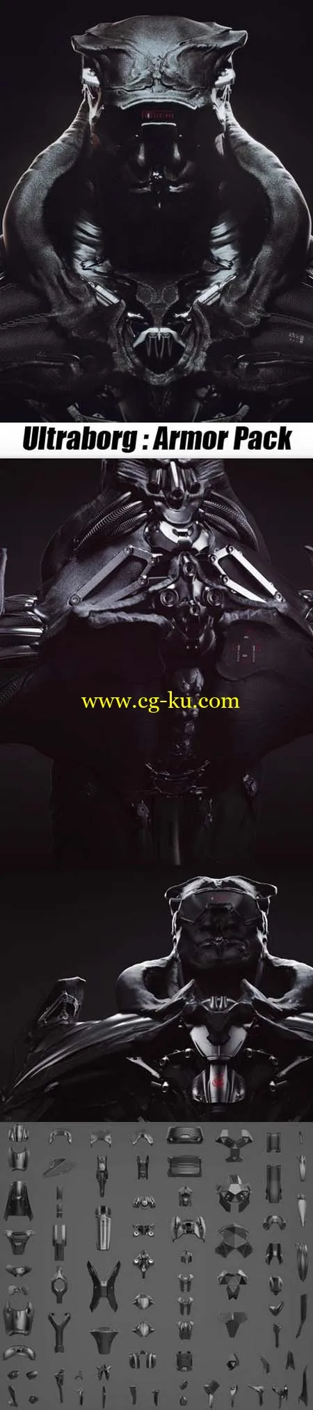 3D MODEL ULTRABORG SUBD ArmorPack的图片1
