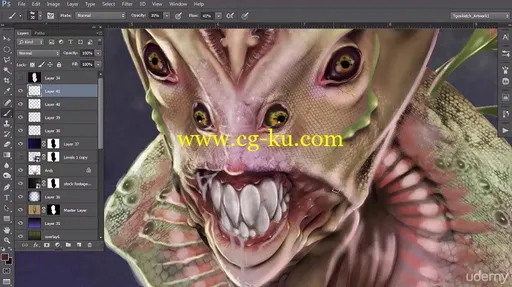 Master Creature Design Techniques in Adobe Photoshop Pro的图片1