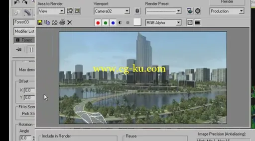 3dsmax初识Forest Pack-Urban Park的图片1