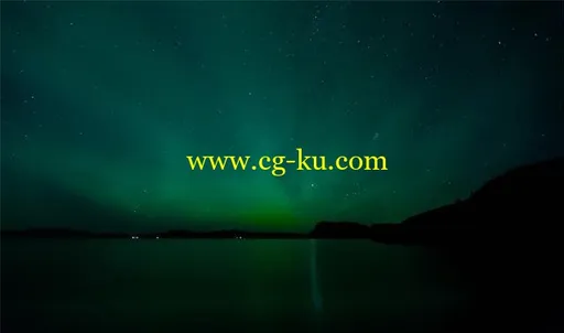 冰岛美丽的极光夜空高清实拍延时素材2的图片1