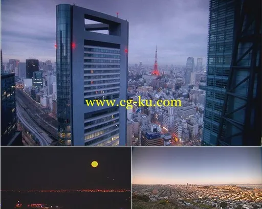 城市全景高清实拍视频素材的图片1