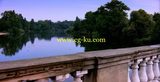 公园石桥小河高清实拍视频素材的图片1