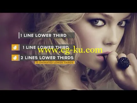 18组干净简约的字幕条动画包AE源文件,含音频的图片1